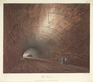 De Tunnel, gegraveerd door Henry Pyall (1795-1833) 1831 door Thomas Talbot after Bury